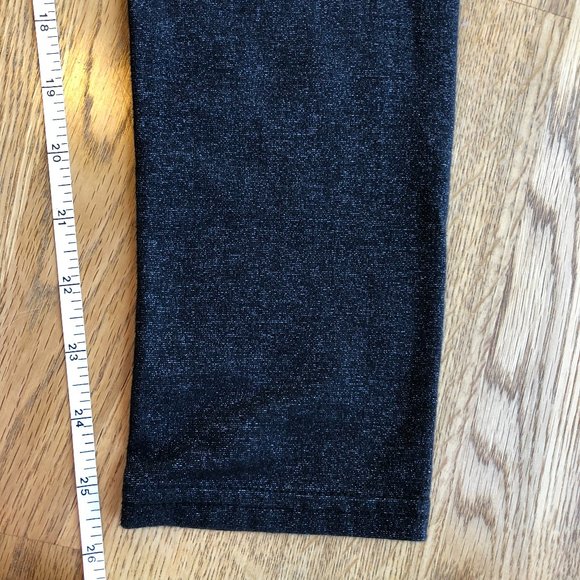 American Eagle Black Shimmer Leggings Hi Rise Medium - Picture 8 of 8